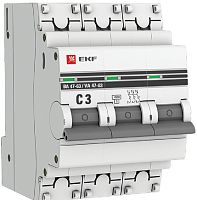Выключатель автоматический EKF PROxima ВА47-63 3п 3А C 4.5кА картинка